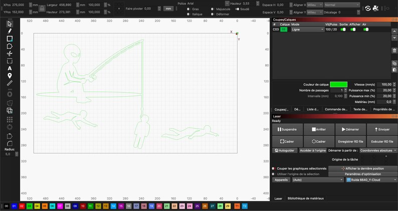 Alien Fishing Humans Vector SVG Laser Cut File, Lightburn, DXF - Dark ...
