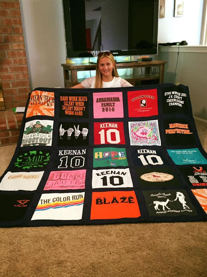 CUSTOM TSHIRT QUILT Etsy