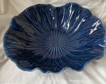 Vintage Oversized Poppytrail Lotus Bowl by Metlox