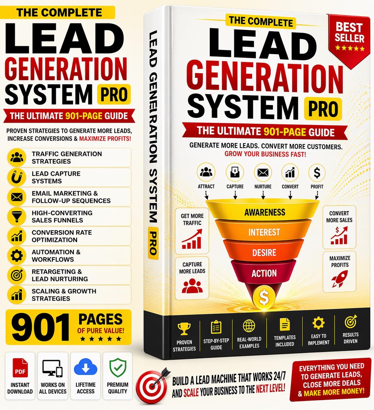 Lead Generation System Pro: 901-page Digital Marketing Ebook (instant ...