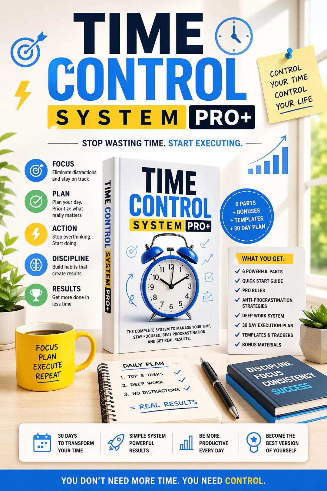 Time Control System PRO+ | Productivity Planner, Focus, Anti ...