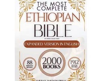 Volledige Ethiopische bijbel uitgebreide Engelse versie | 157-boekencollectie gedrukt