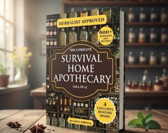 The Complete Survival Home Apotheker Alles-in-1 Herbalist Approved 600+ remedies en recepten Natuurlijke geneeskunde Wellnessgids Hardcover Nieuw