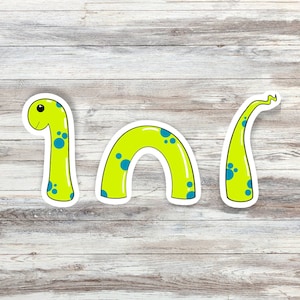 Loch Ness Monster sticker, Sea Serpent sticker, Nessie sticker,  laptop sticker