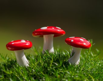 Miniature Mushrooms, Fairy Garden Mushrooms, Custom Made