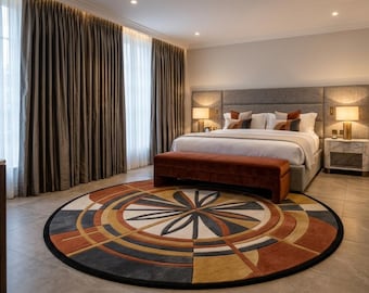 Abstrakt Schwarz Grau Wollteppich 150x250, Moderner Künstler Teppich, Handgemachter Statement Teppich für Wohnzimmer Schlafzimmer Dekor