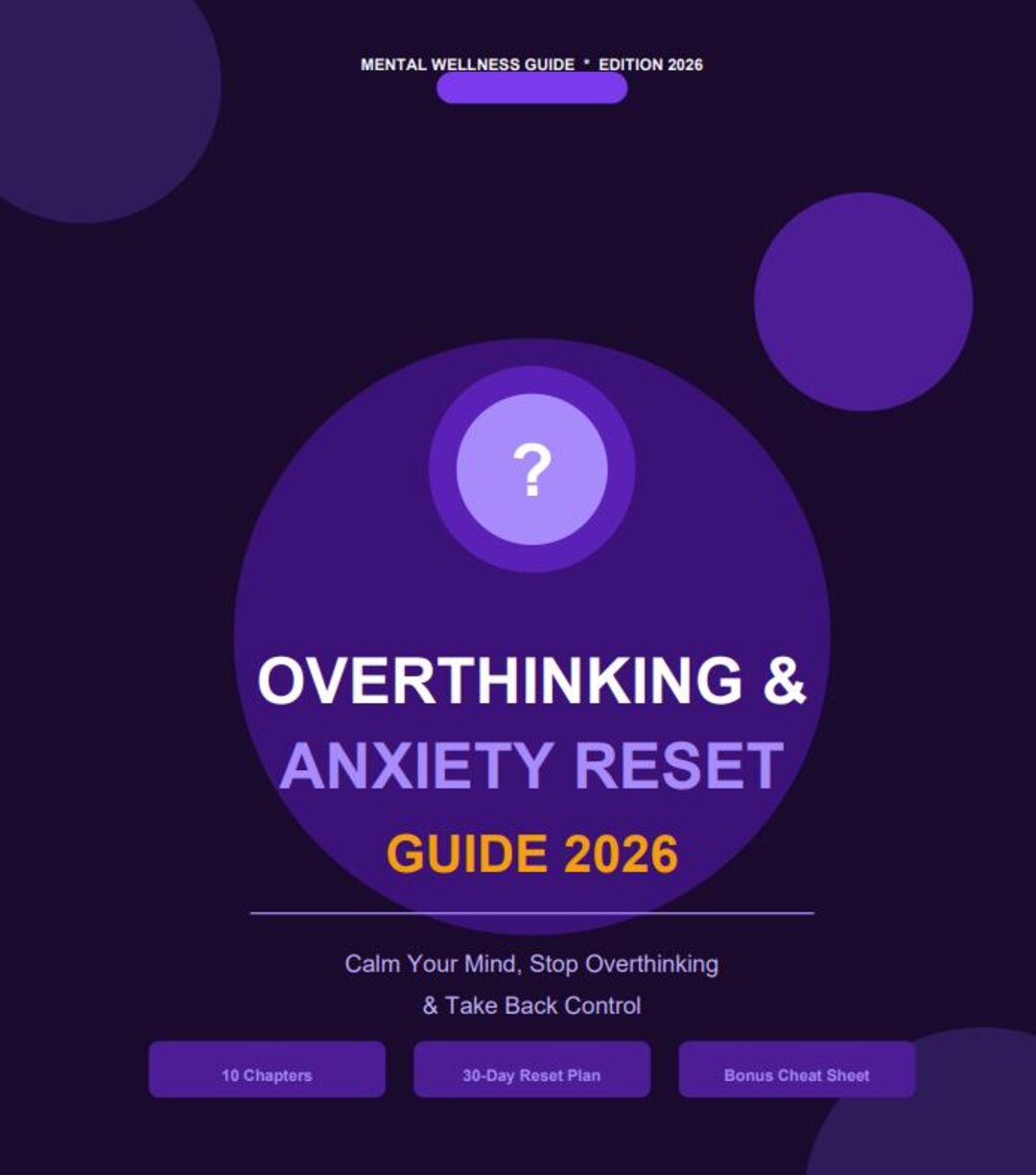 Overthinking & Anxiety Reset Guide | Calm Mind, Stop Loops (digital ...