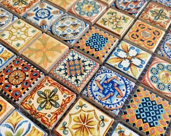 Moroccan Vintage Multi Colour Arabic Turkish Mosaic Wall Tile