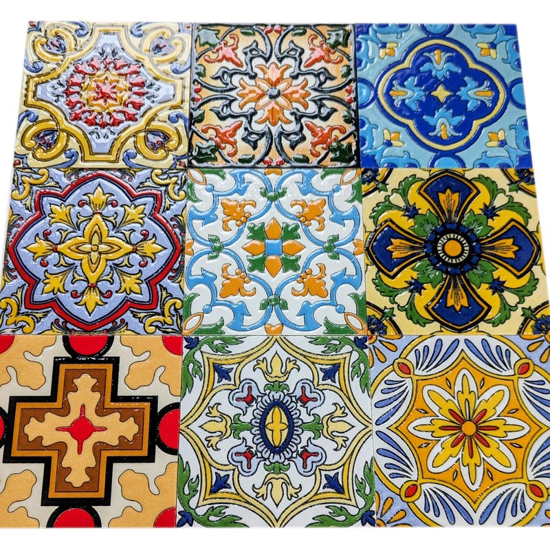 Moroccan Tiles 100 Mm - Etsy UK