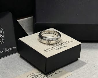 Bague croix créole classique vintage en argent CH 925, rue hip-hop gothique, bague non sexiste, cadeaux de fête
