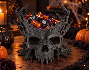 Halloween Süßigkeitenschale Baum – gruselige Candy Bowl für verpackte Süßigkeiten & Halloween Deko