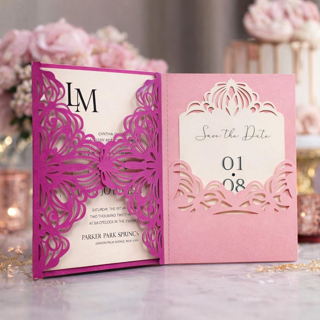 DIY Wedding Invitation SVG for Cricut
