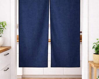 Japanischer Noren-Vorhang, Türvorhang, minimalistischer Raumteiler, Boho-Türvorhang, Sichtschutz für Wohnzimmer, Schlafzimmer