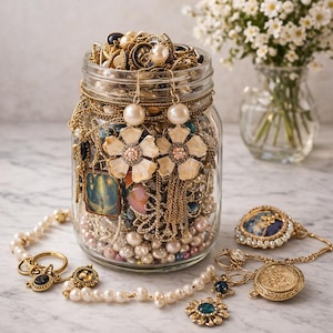 Pot à bijoux mystère - Coffret assortiment unique, cadeau parfait pour les femmes, bijoux surprise