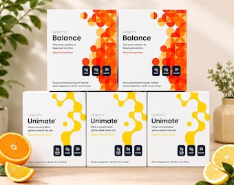 2 Bundle Unicity Balance Orange flavour & 3 Bundle Unimate Drink Lemon flavour
