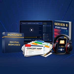 Series 6 Exam Prep Ultimate Bundle | FINRA Study Guide Book & Course | Concept Maps | 1000 Questions - Securities License