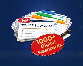 Schede didattiche NCMHCE - 1000 schede didattiche pratiche NCMHCE - Preparazione all'esame di abilitazione per consulenti - Revisione LMHC - Schede digitali DSM 5 TR