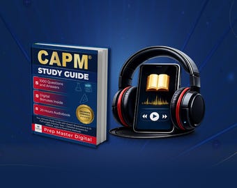 Pacchetto di studio base CAPM - Preparazione alla gestione dei progetti - Libro e audiolibro CAPM - Revisione per l'esame PMI - 1000 domande di pratica