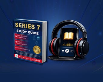 Pacchetto di studio base Serie 7 - Preparazione all'esame FINRA - Libro e audiolibro sui titoli - Test per agenti di borsa - 1000 domande di pratica