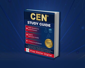 Guida di studio CEN / Preparazione all'esame di certificazione per infermieri di emergenza / 1000 domande di pratica / BCEN