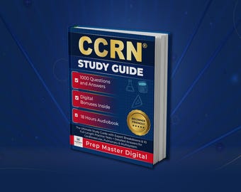 CCRN Study Guide Book - Critical Care Nursing Exam Prep - ICU Nurse Bewertung Notizen - 1000 Übungsfragen