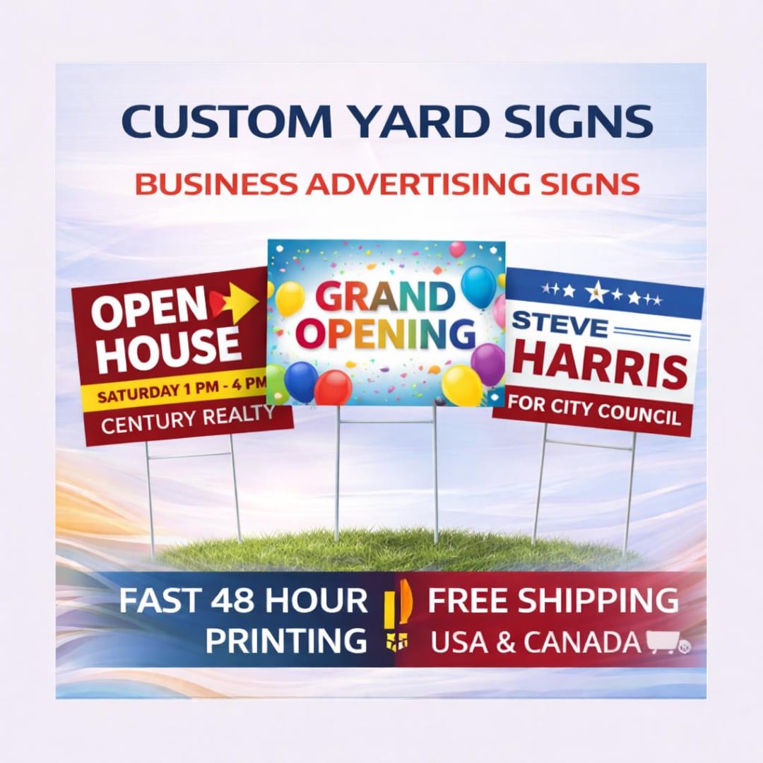 Custom Yard Signs | Coroplast Outdoor Signs | Real Estate & Business ...