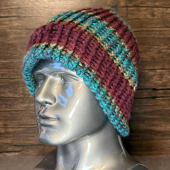 Mulberry Berry Inspired Knit Beanie Handmade Cozy Winter Boutique Soft Everyday Hat