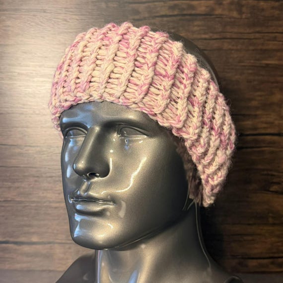 Moonage Blossom Alpaca Head Wrap Handmade Ear Warmer Farm Fiber Cozy Accessory