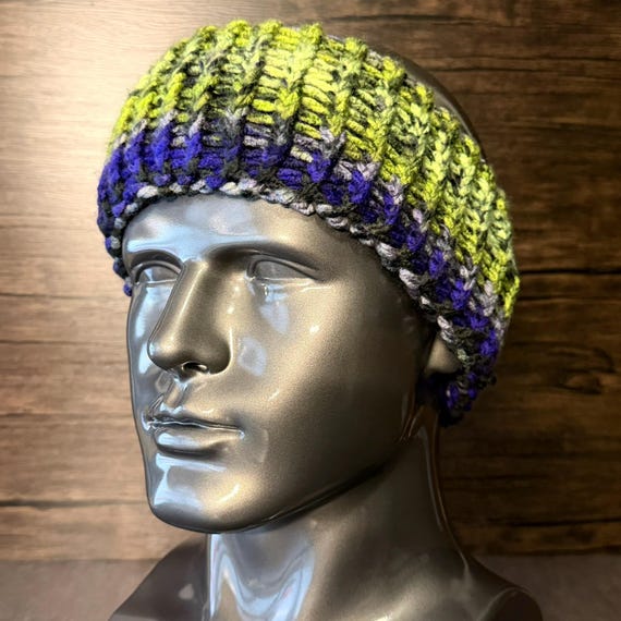 Aurora Pride Knit Head Wrap Handmade Northern Lights Inspired Ear Warmer Winter Accessory