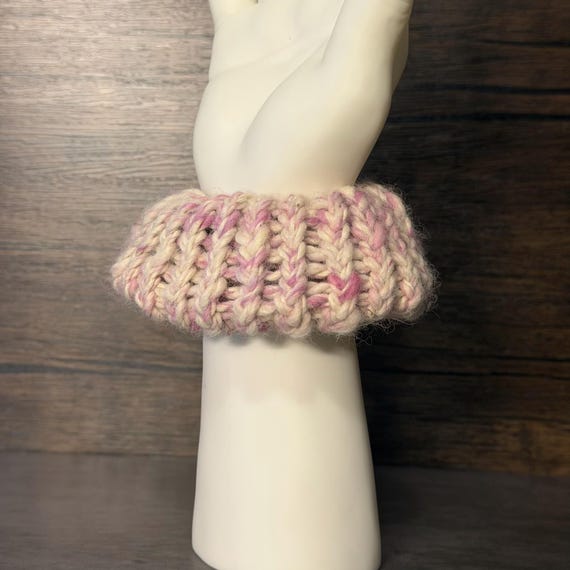 Moonage Blossom Alpaca Scrunchie Handmade Hair Accessory Farm Fiber Soft Elegant Style