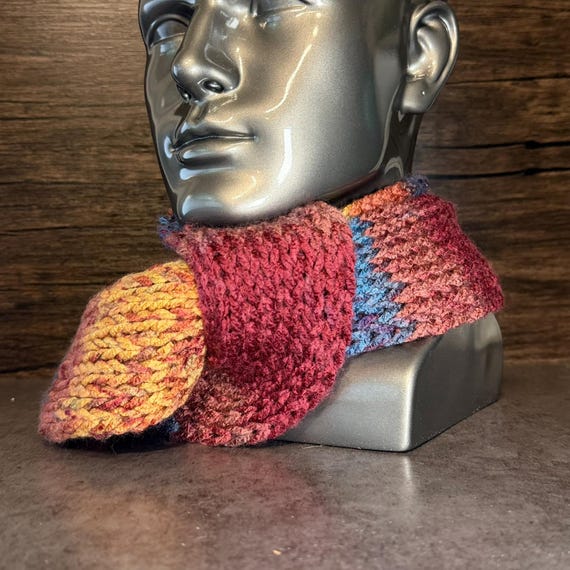 Rustic Autumn Handcrafted Scarf Cozy Seasonal Knitwear Fall Fashion Essential