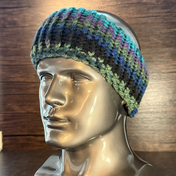 Ocean Tones Knit Head Wrap Winter Ear Warmer Cozy Accessory