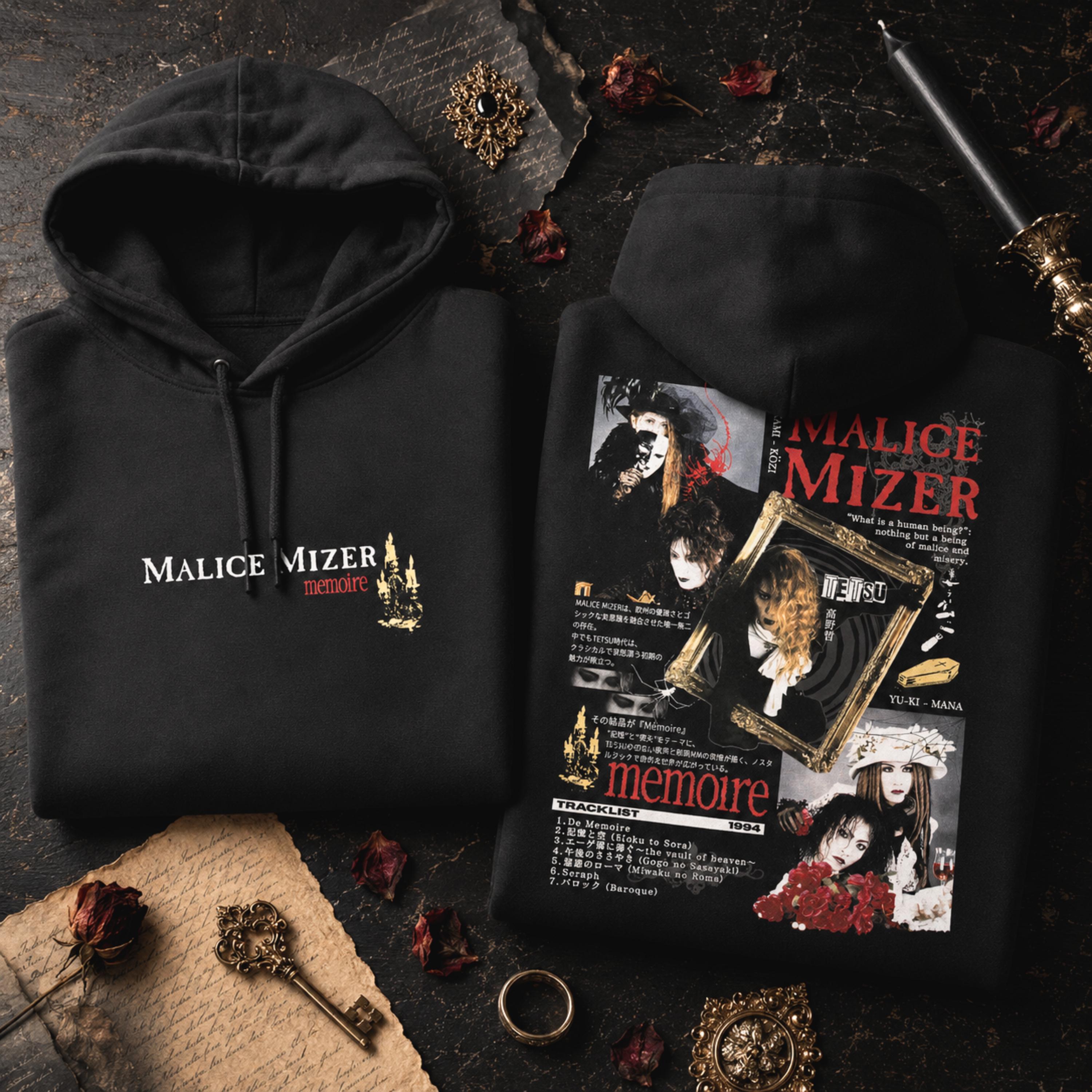 Malice Mizer Memoire Hoodie, Japanese Visual Kei Hoodie, Gothic J