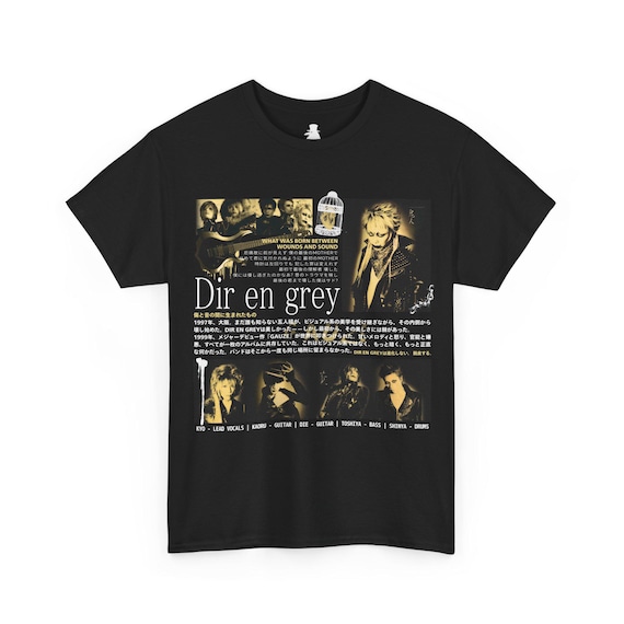 Dir En Grey Vintage Visual Kei T-shirt, Japanese Rock Band Graphic