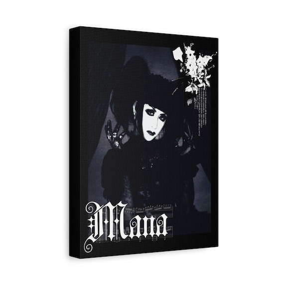 Mana Sama Canvas Wall Art, Malice Mizer Visual Kei Decor, Japanese