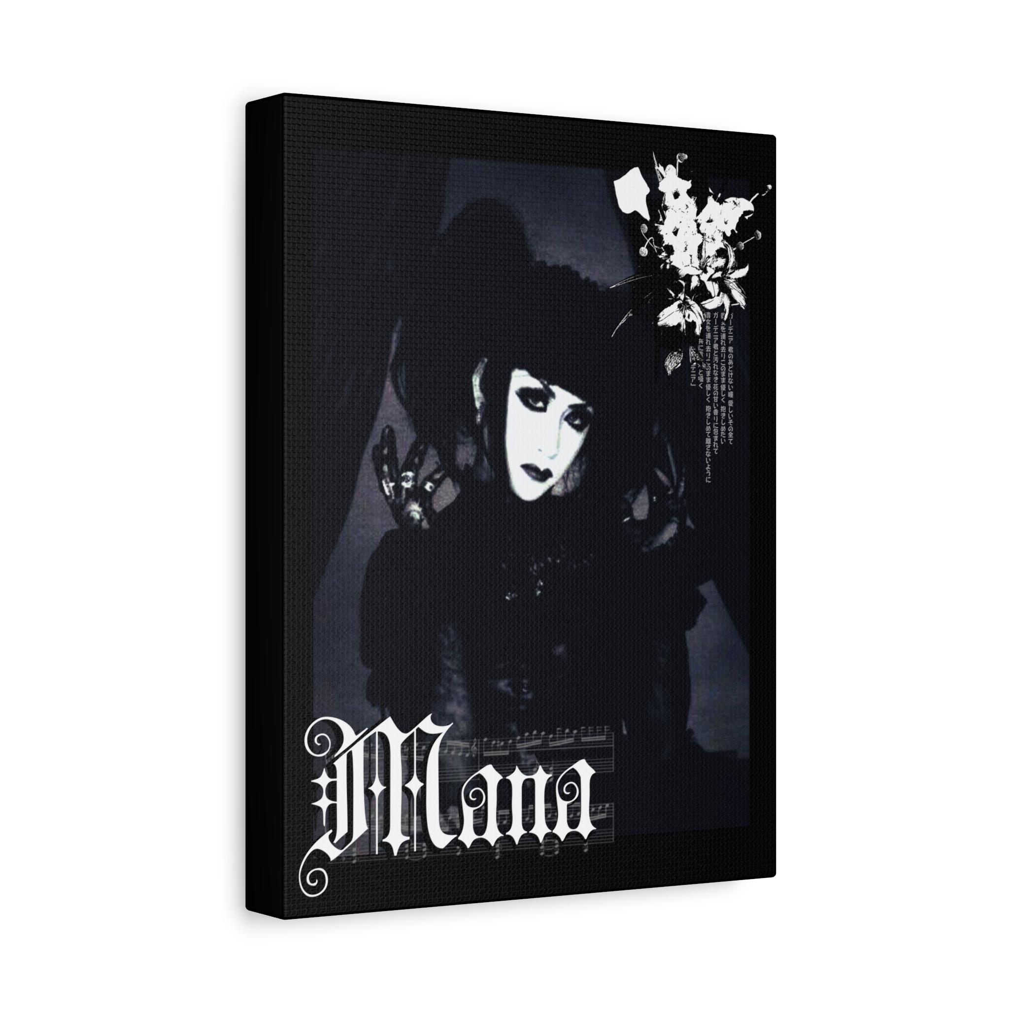 Mana Sama Canvas Wall Art, Malice Mizer Visual Kei Decor, Japanese