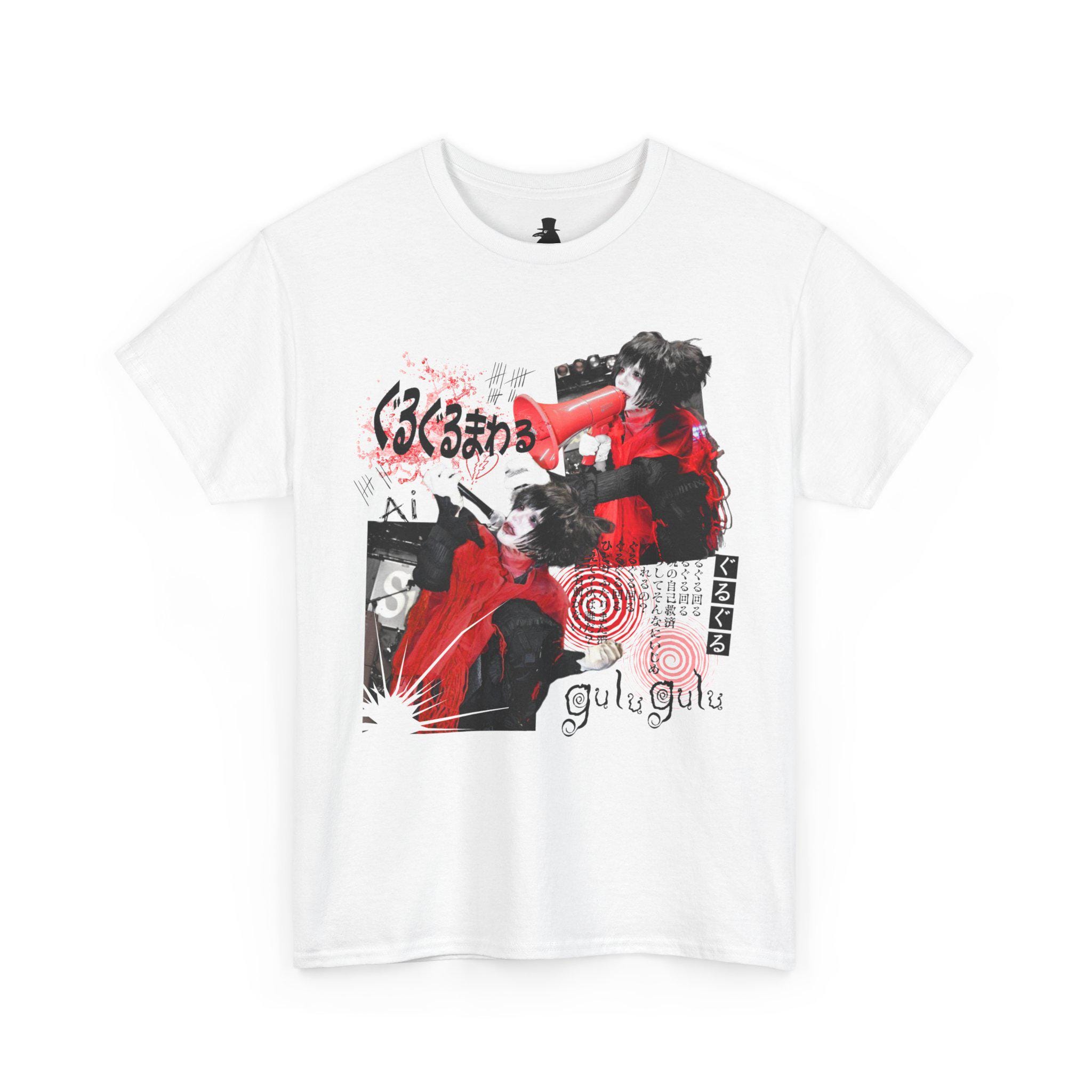 Gulu Gulu Visual Kei T-shirt, Japanese J-rock Band Tee, Dark