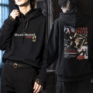 Malice Mizer Memoire Hoodie, Japanese Visual Kei Hoodie, Gothic J-Rock Band Pullover, 90s Vkei Streetwear, Graphic Unisex Alternative Hoodie image 2