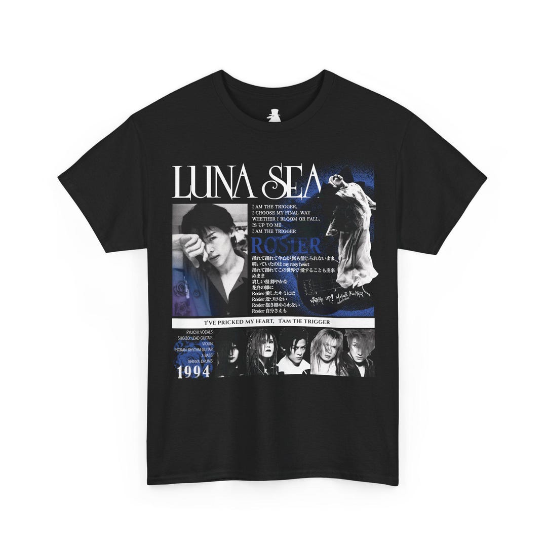 LUNA SEA Rosier 1994 T-shirt, Mother Era Visual Kei Shirt, Ryuichi
