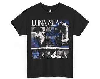 ROEN INORAN コラボ Tシャツ LUNA SEA LUNA SEA Rosier 1994 T-shirt, Mother Era Visual Kei Shirt, Ryuichi