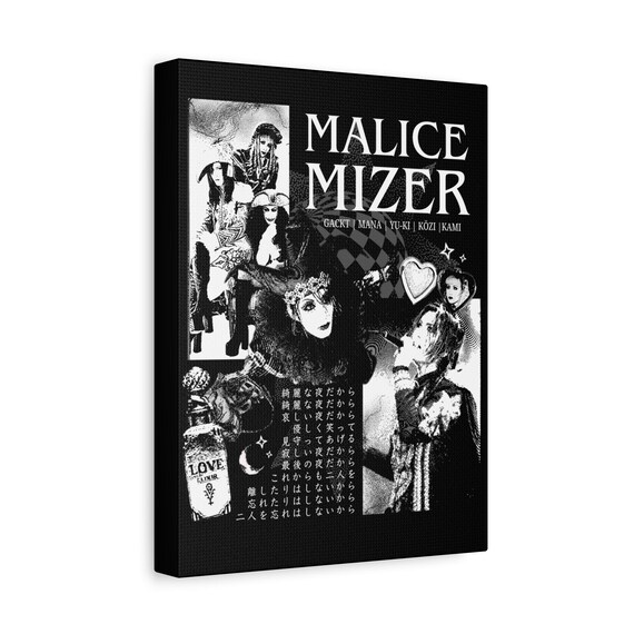 Malice Mizer Gackt Era Canvas Wall Art, Visual Kei J-rock Band