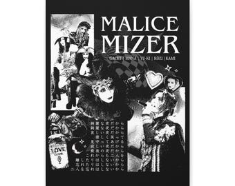 Malice Mizer ポスター七枚、ツアーステッカー、CD セット Malice Mizer Gackt Era Canvas Wall Art, Visual Kei J-rock Band