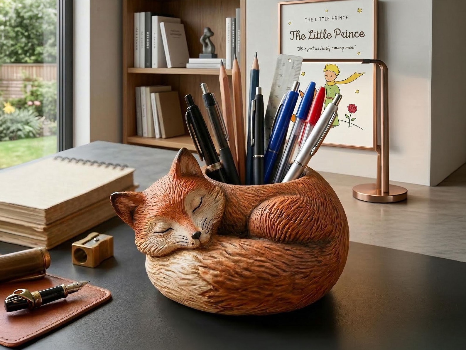 Cute Fox Pencil Holder 3D STL File | Animal Desk Organizer Digital ...