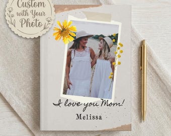 Personalized Photo Journal for Mom Gift, Custom Picture Notebook Mothers Day Gift, Polaroid Memory Book From Daughter Son Keepsake