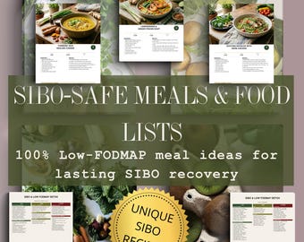 SIBO Low FODMAP 20-Day Detox Recipe Guide & Food List (PDF Download)