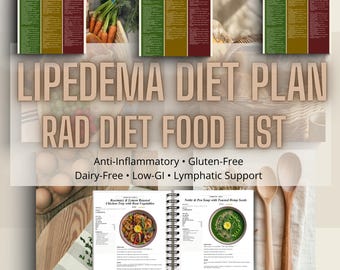 Lipedema Diet Plan and RAD Protocol Food List 20 Anti Inflammatory Recipes Lymphatic Support Meal Plan Lipoedema Estrogen Detox PDF