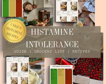 Histamine Intolerance Bundle: 40 Low Histamine Recipes, Food List (Digital Download)