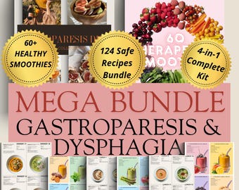 Dysphagia Diet Plan and Gastroparesis Recovery Guide 124 Soft Food Recipes IDDSI Level 4 Achalasia Swallowing Support Stomach Motility PDF