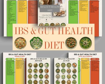 IBS Gut Health Bundle, 4-Week Low FODMAP Meal Plan, 112 Meals (PDF Download)