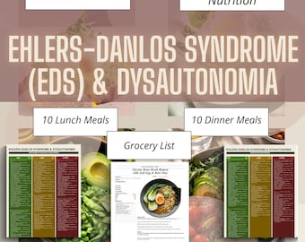 Ehlers Danlos Syndrome Diet Plan and Dysautonomia Food List 20 Low Histamine Recipes POTS Friendly Meal Plan MCAS Safe Collagen Support PDF